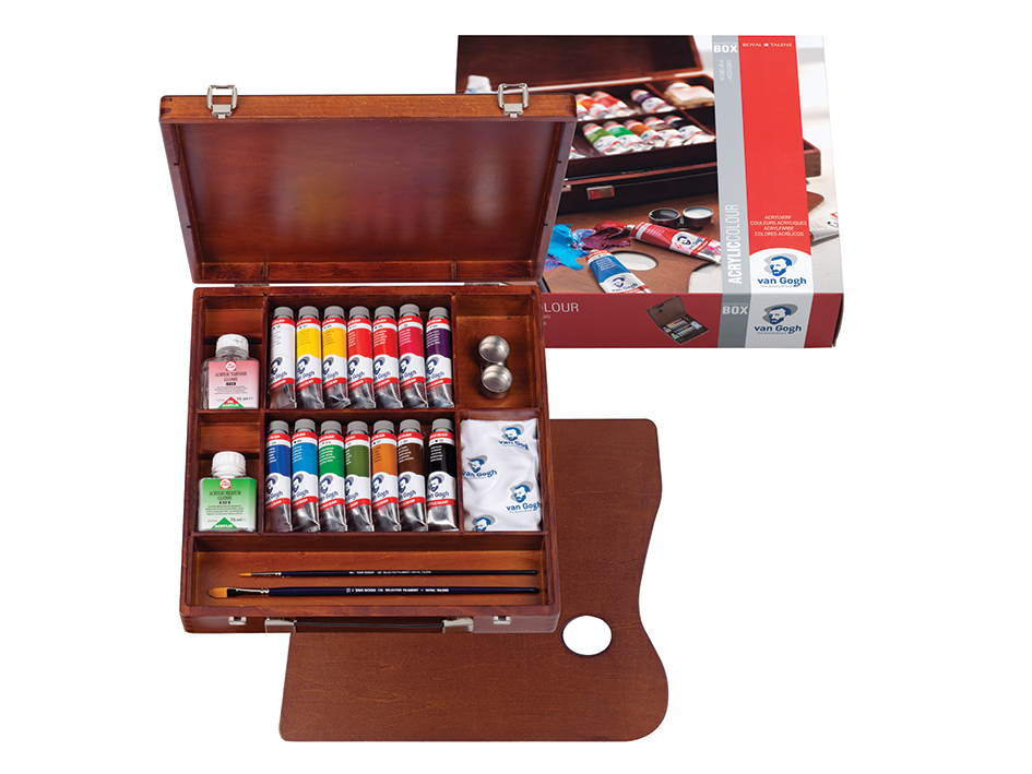 Talens Van Gogh Acrylic Inspiration Box 14tubes +Accessories