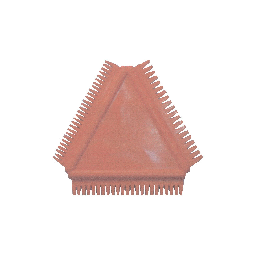 Gummiverktøy trekantet 8cm