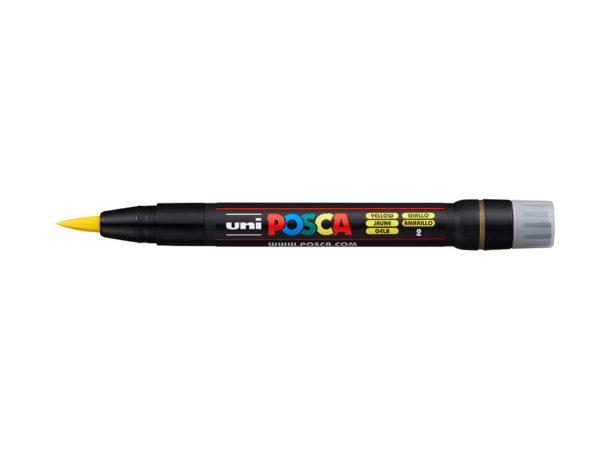 Uni POSCA PCF-350 - Brush 1-10mm - 2 Yellow