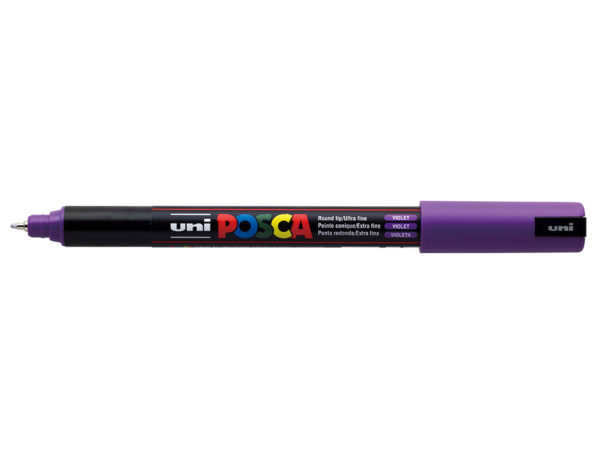Uni POSCA PC-1MR - Ulta-Fine 0,7mm - 12 Violet