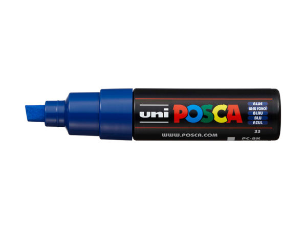 Uni POSCA PC-8K - Chisel 8mm - 33 Blue