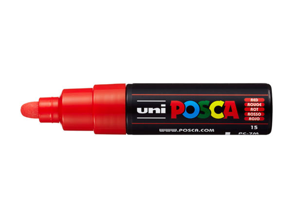 Uni POSCA PC-7M - Bullet 4,5-5,5mm - 15 Red