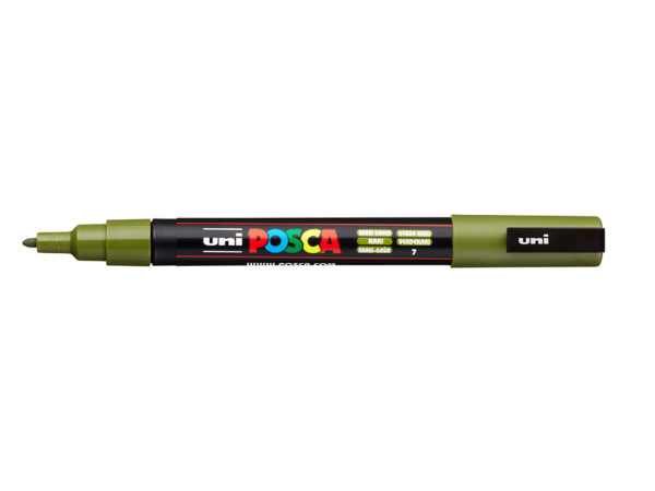 Uni POSCA PC-3M - Fine 0,9-1,3mm - 7 Khaki Green