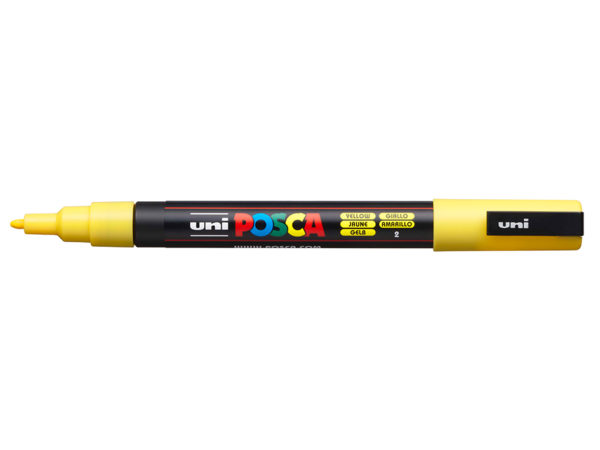 Uni POSCA PC-3M - Fine 0,9-1,3mm - 2 Yellow