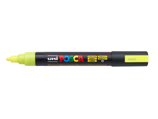 Uni POSCA PC-5M - Medium 1,8-2,5mm - F2 Fluorescent Yellow