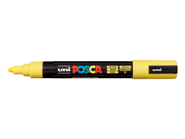 Uni POSCA PC-5M - Medium 1,8-2,5mm - 2 Yellow