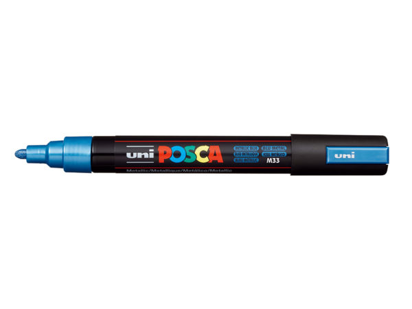 Uni POSCA PC-5M - Medium 1,8-2,5mm - M33 Metallic Blue