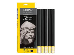 Nitram Charcoal 12mm Moyens Extra Soft 5 stk