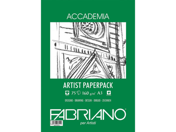 Fabriano Accademia Artist Paperpack A3 160gr. 75 ark