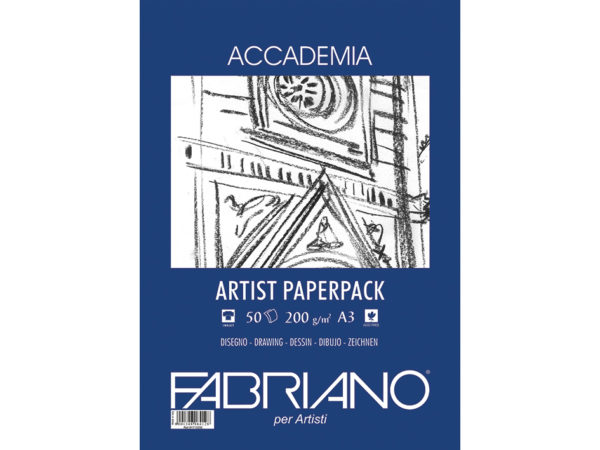 Fabriano Accademia Artist Paperpack A3 200gr. 50ark