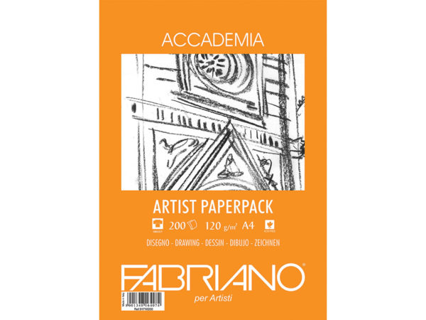 Fabriano Accademia Artist Paperpack A4 120gr. 200ark
