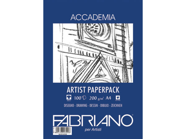 Fabriano Accademia Artist Paperpack A4 200gr. 100ark