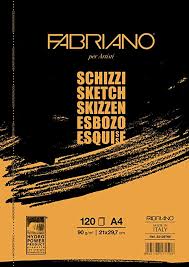 Fabriano Schizzi Sketch Pad 90gr. A4 100ark