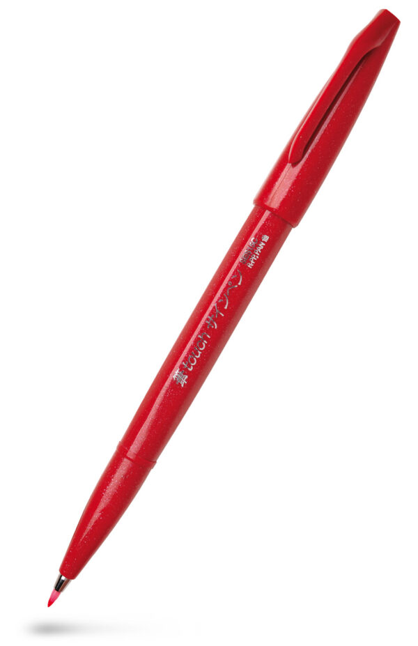 Pentel Sign Pen Touch SES 15C-B Red