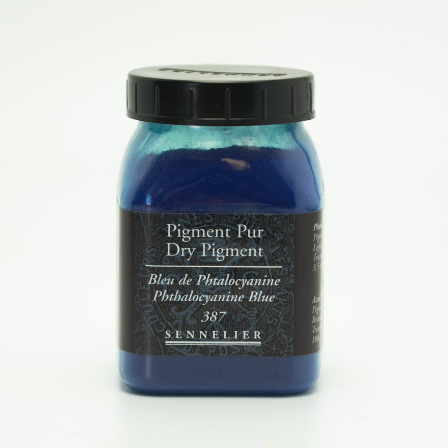 Sennelier Pigment 387 Phthalocyanine Blue 100gr.