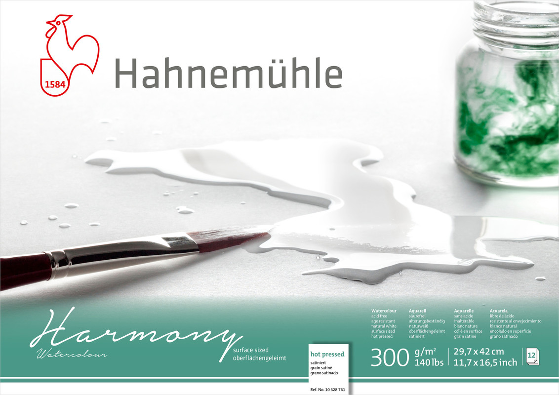 Hahnemühle Harmony Watercolour 300gr. HP Satin 628761 A3