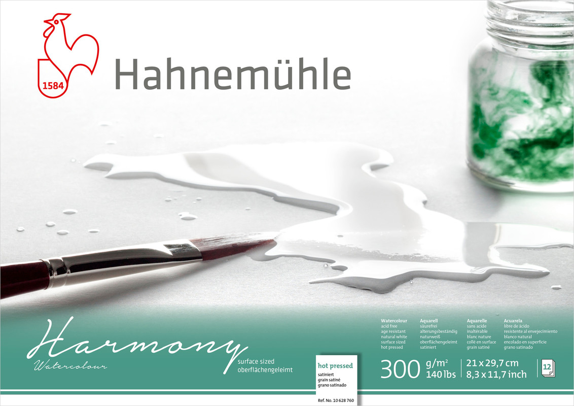 Hahnemühle Harmony Watercolour 300gr. HP Satin 628760 A4