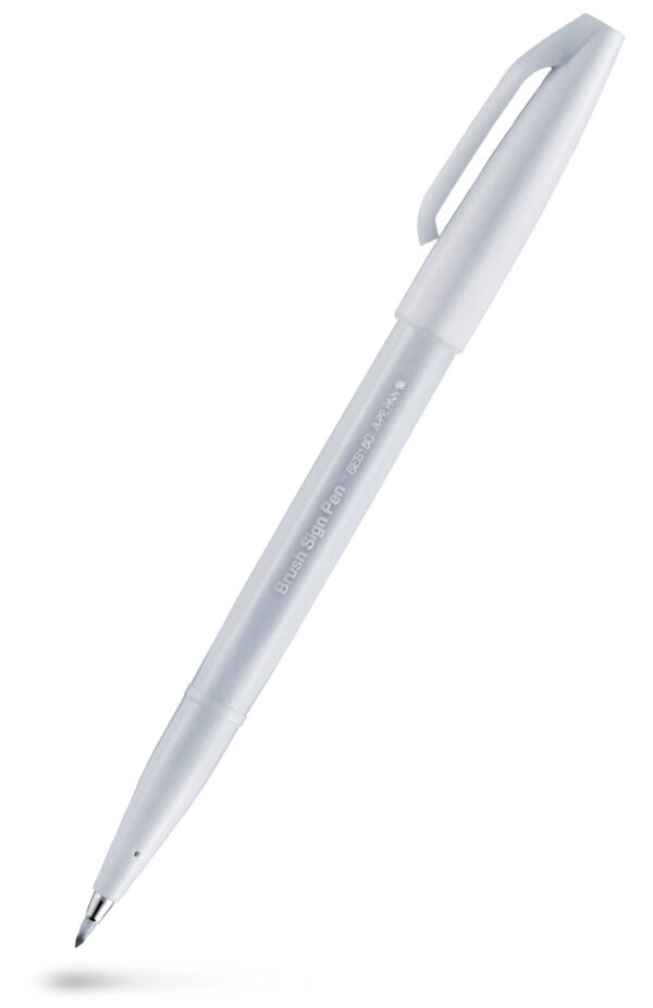 Pentel Sign Pen Touch SES15C-N2 Light Grey