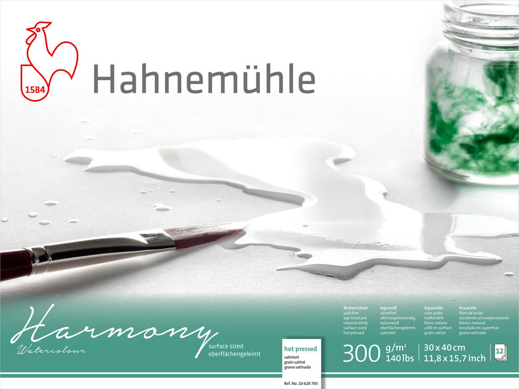 Hahnemühle Harmony Watercolour 300gr. HP Satin 628765 30x40