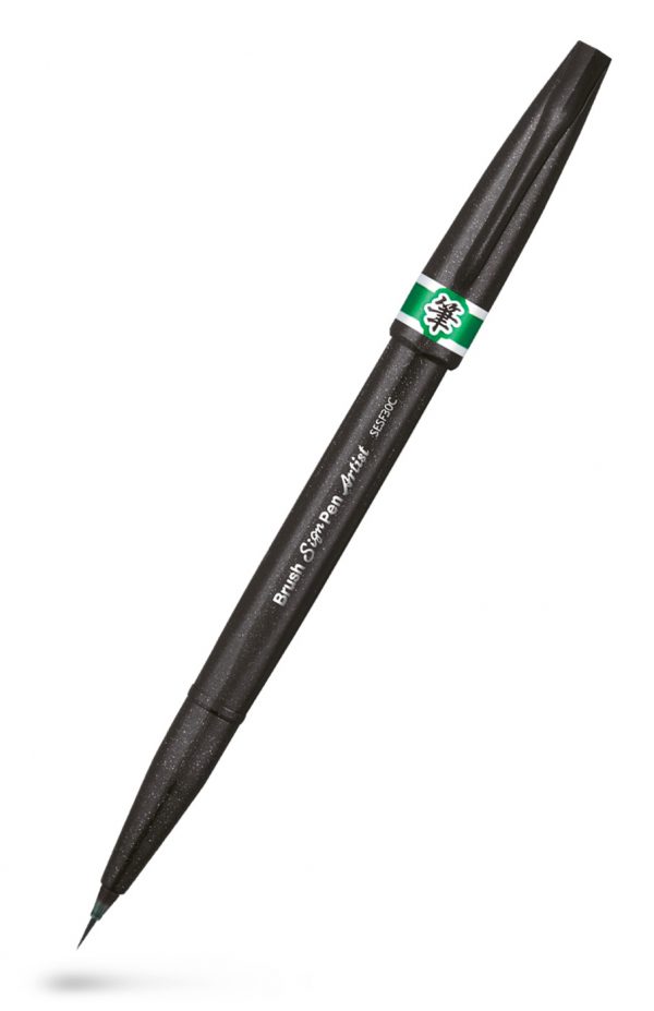 Pentel Sign Pen Artist Green SESF30C-DX