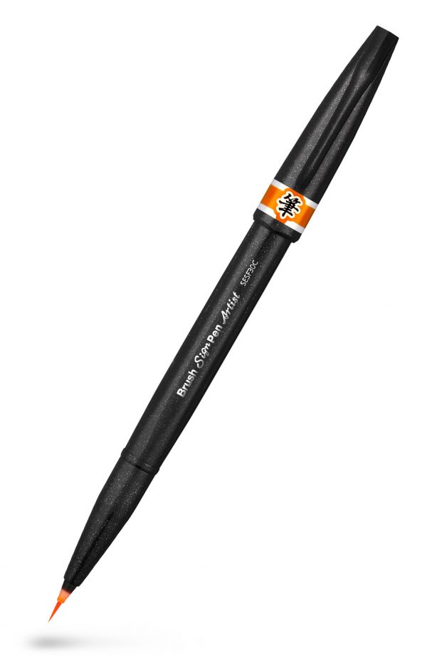 Pentel Sign Pen Artist Orange SESF30C-FX