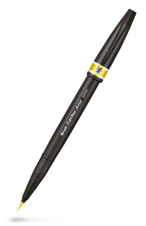 Pentel Sign Pen Artist Yellow SESF30C-GX
