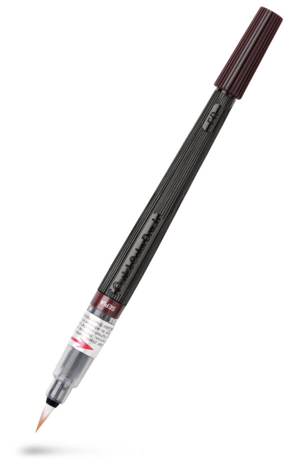 Pentel Arts Color Brush-Pen XGFL-141X Sepia