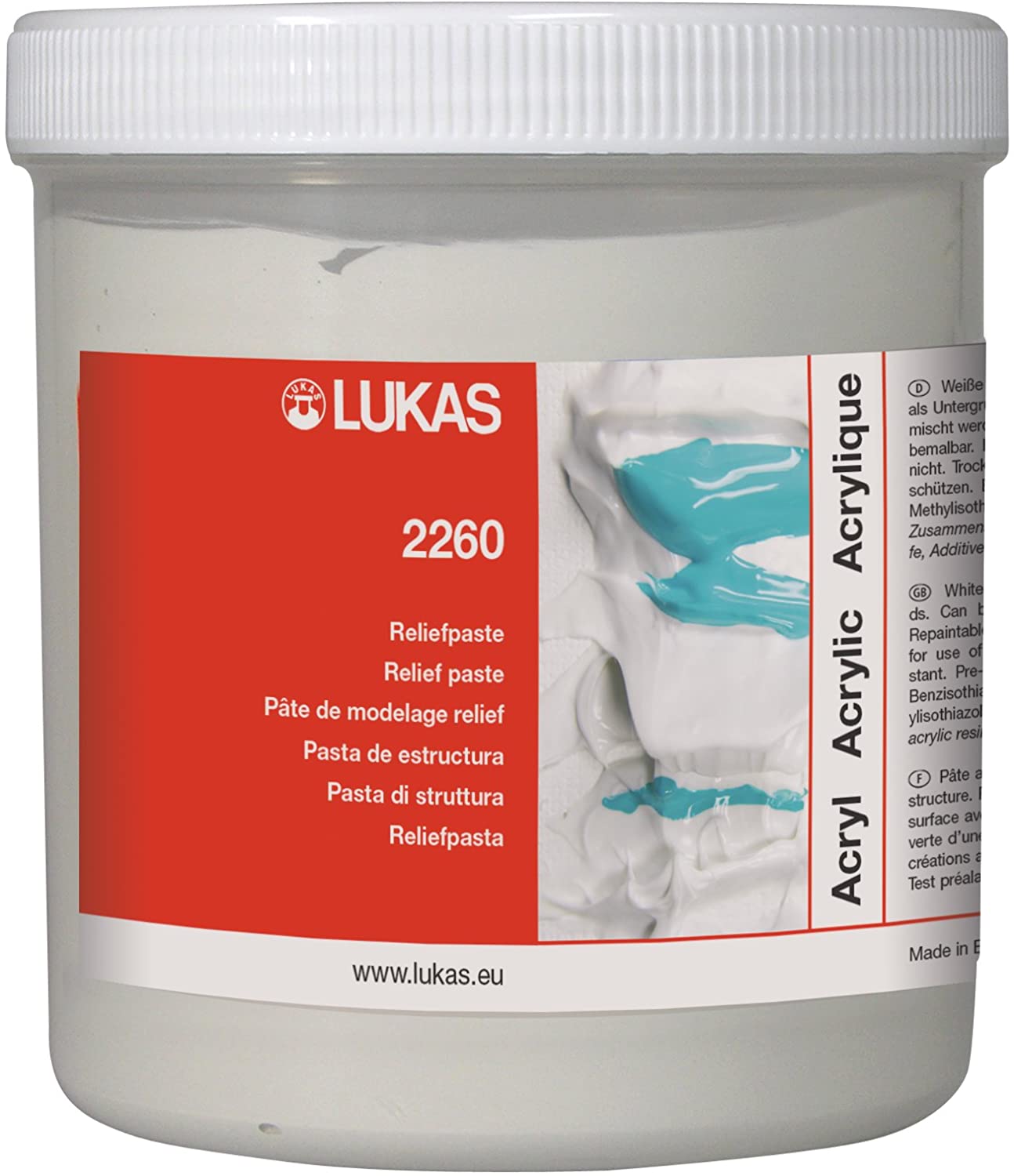Lukas 2260 250 ml Acrylic Reilef Paste/Modelig Paste