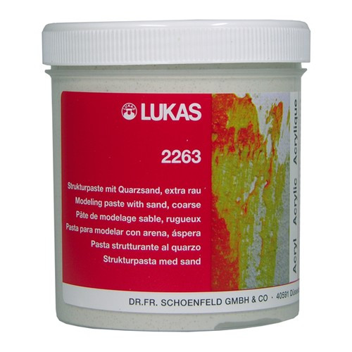 Lukas 2263 250 ml Structure Paste with Quartz Sand Extra Coarse