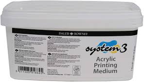 Daler Rowney 011 System3 Acrylic Printing Medium 1000 ml
