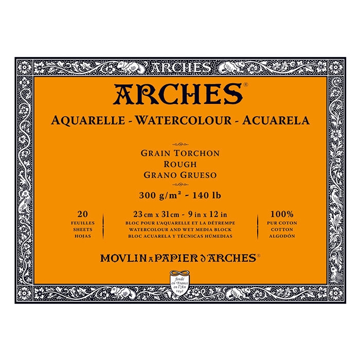 Arches Watercolor 300gr. 23x31 - Grain Torchon/Rough