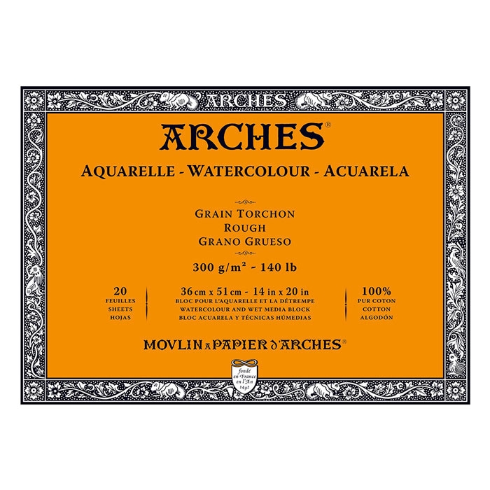 Arches Watercolor 300gr. 36x51 - Grain Torchon/Rough