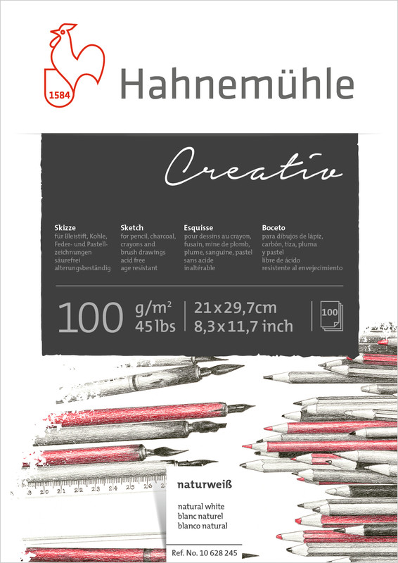 Hahnemühle Creativ Sketch Pad 100gr A4 628248