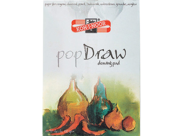 Koh-i-Noor Pop Draw A4 180gr. Tegneblokk 30 ark