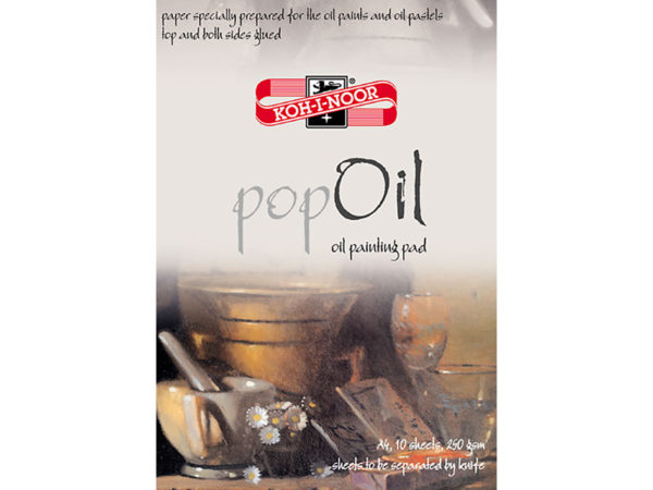 Koh-i-Noor Pop Oil A4 250gr. Oljemalingsblokk 10 ark