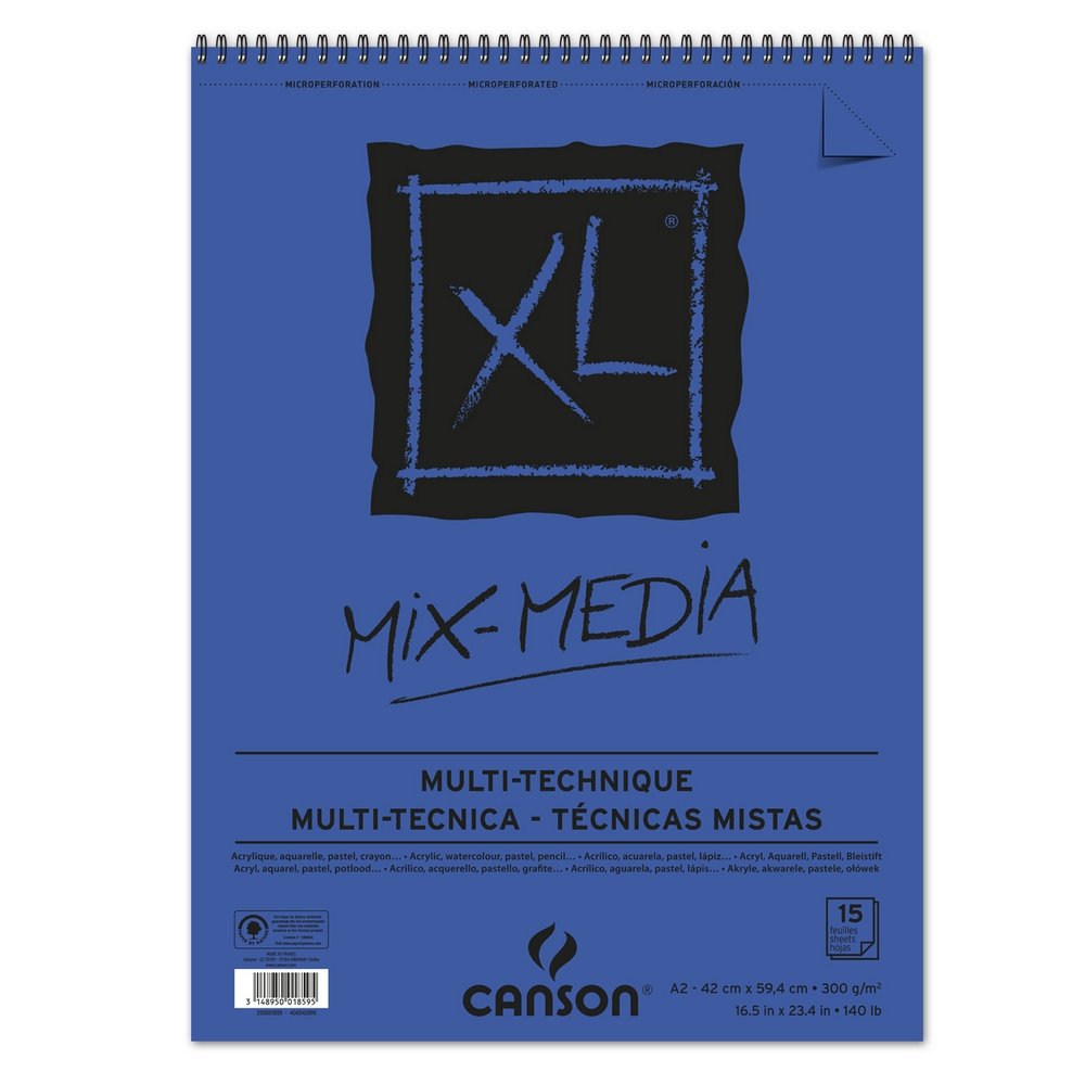 Canson XL-Mix Media 300gr. A2 15ark