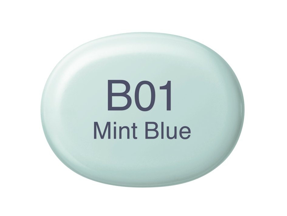 Copic Marker Sketch - B01 Mint Blue