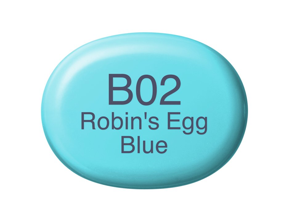 Copic Marker Sketch - B02 Robin's Egg Blue