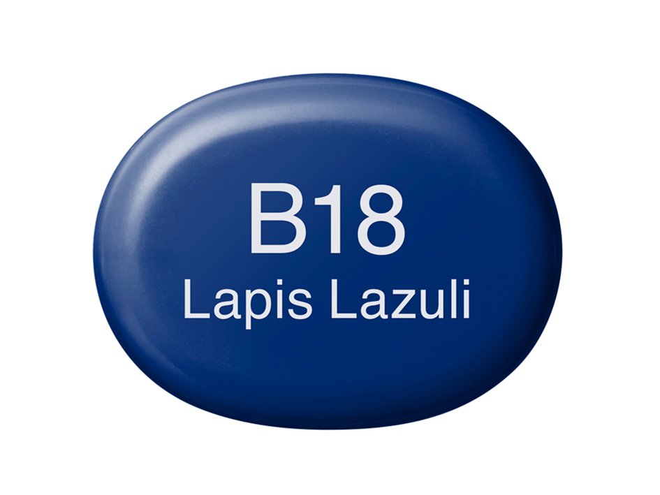 Copic Marker Sketch - B18 Lapis Lazuli