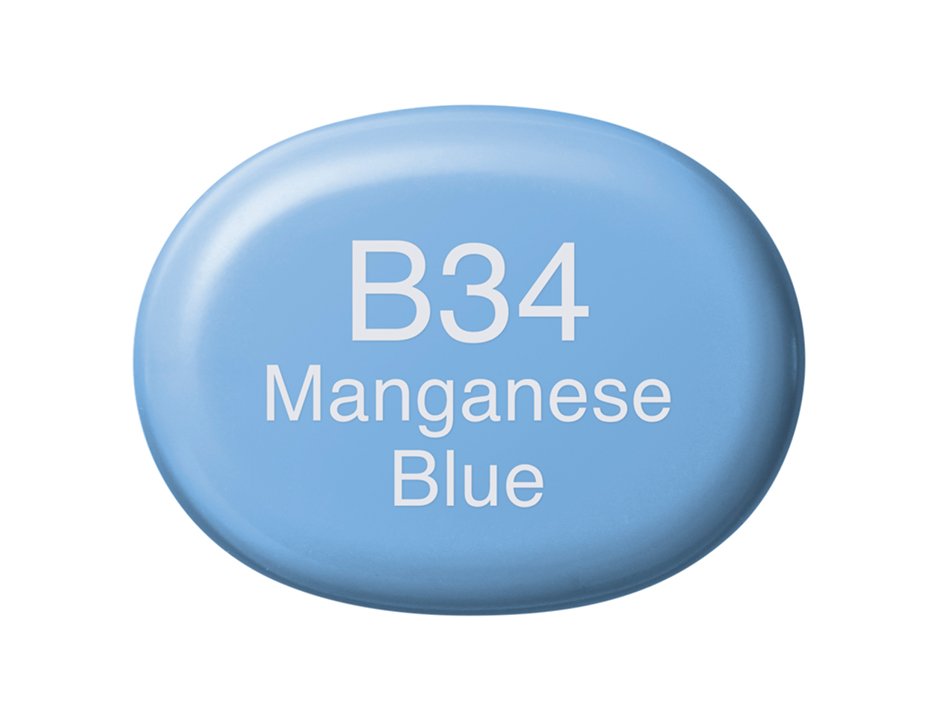 Copic Marker Sketch - B34 Manganese Blue