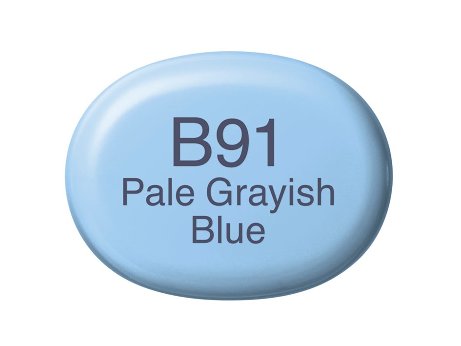 Copic Marker Sketch - B91 Pale Grayish Blue