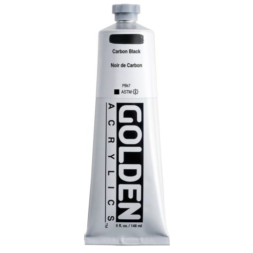 Golden Heavy Body Acrylic 148ml 1040-3 Carbon Black S1