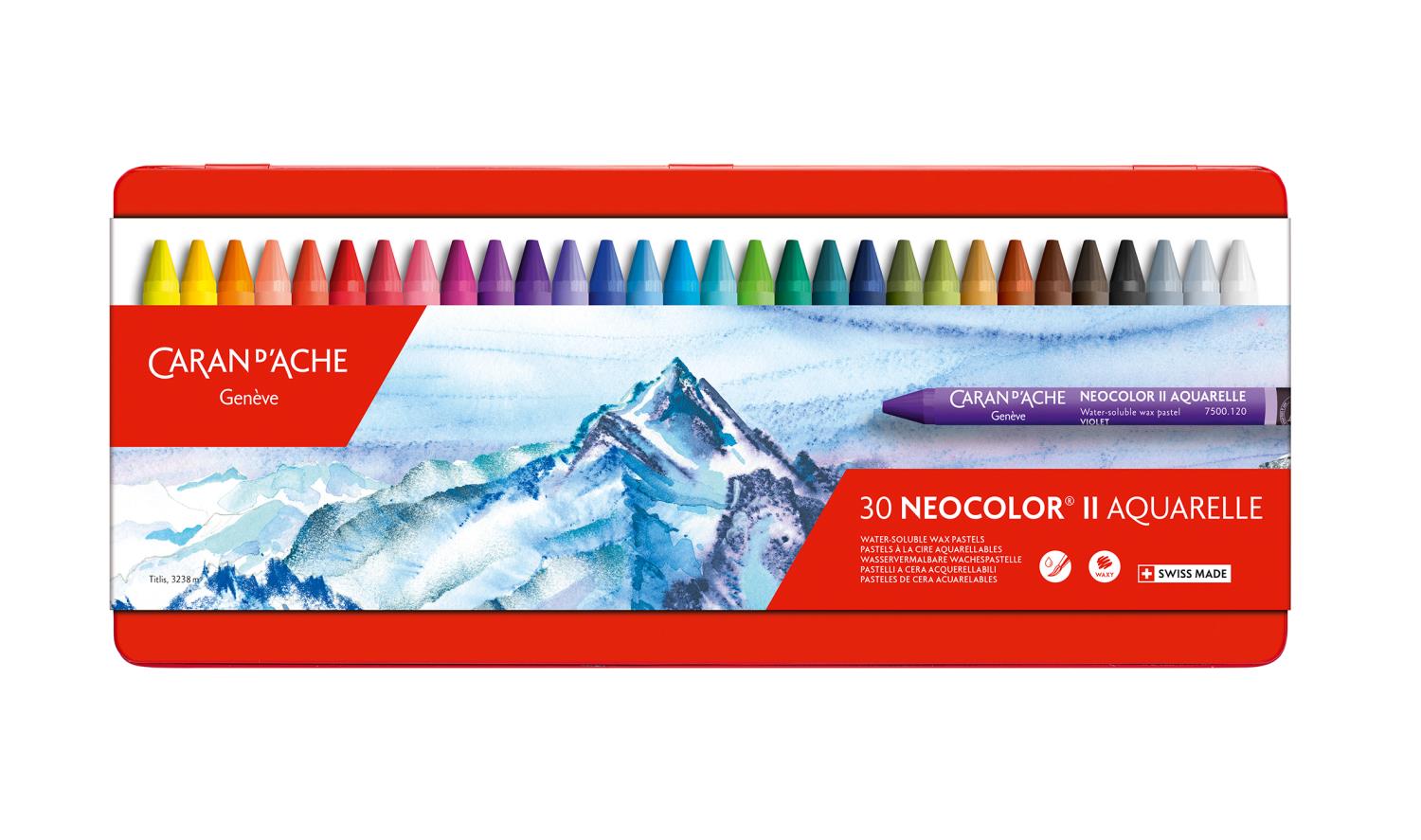 Caran`d ache Neocolor II Water-soluble Wax pastel 30