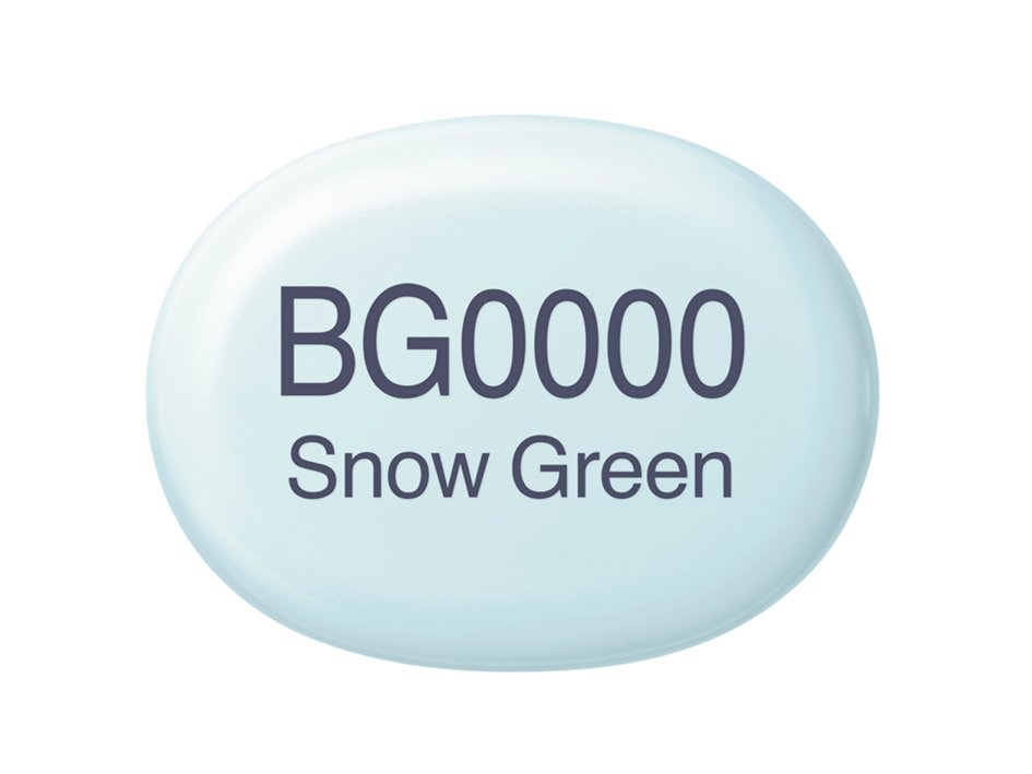 Copic Marker Sketch - BG0000 Snow Green
