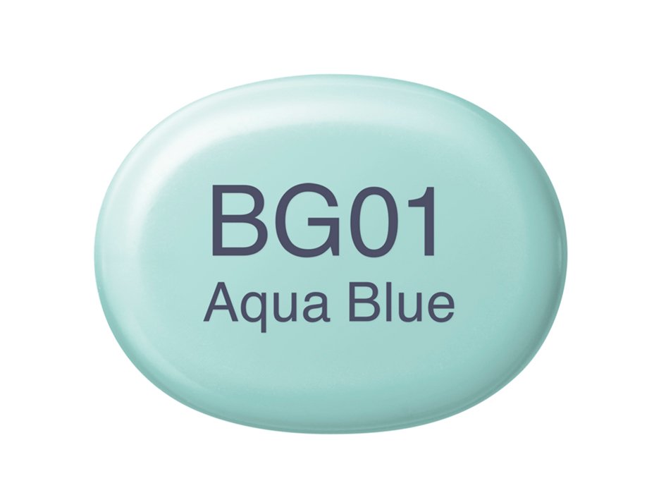 Copic Marker Sketch - BG01 Aqua Blue