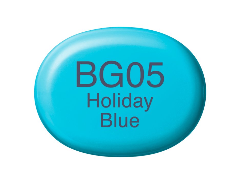 Copic Marker Sketch - BG05 Holiday Blue