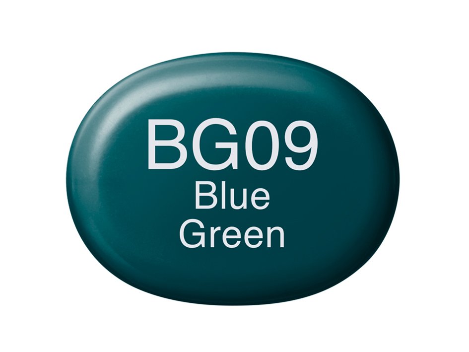 Copic Marker Sketch - BG09 Blue Green