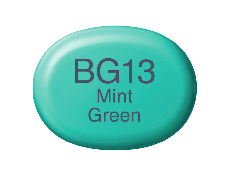 Copic Marker Sketch - BG13 Mint Green