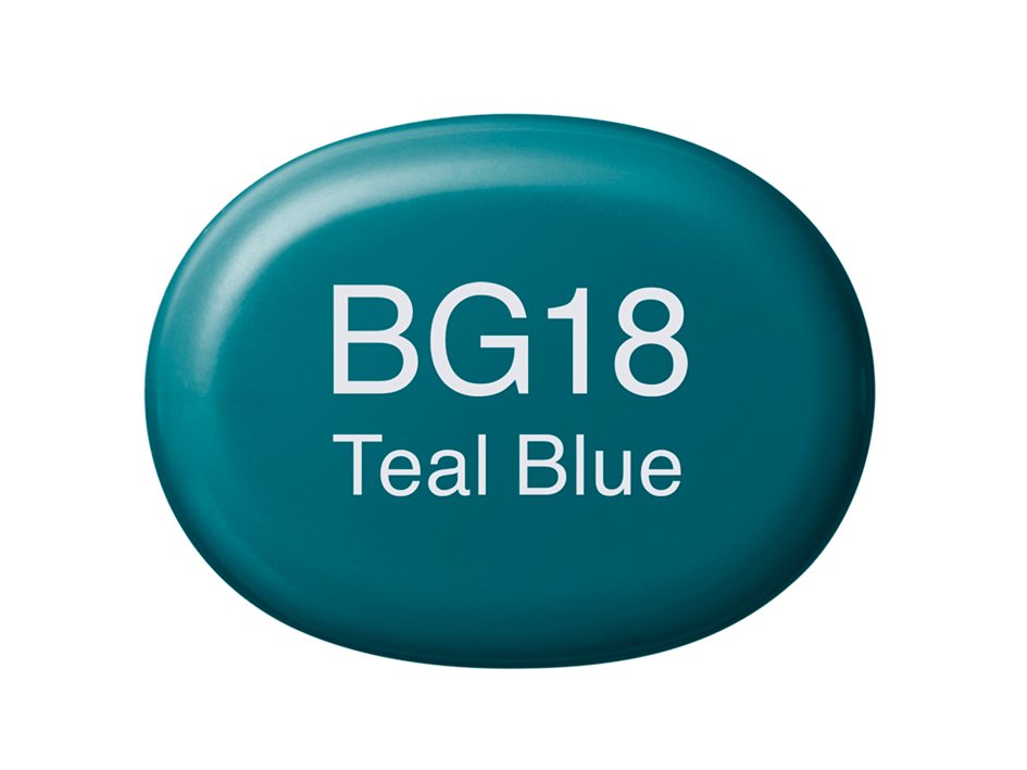 Copic Marker Sketch - BG18 Teal Blue