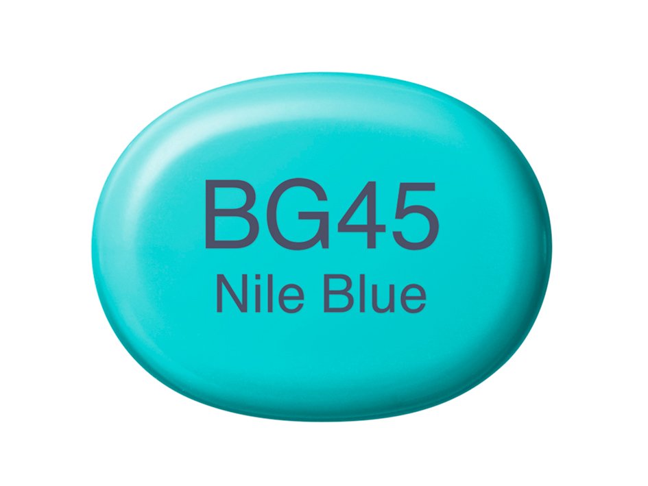Copic Marker Sketch - BG45 Nile Blue